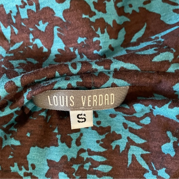 Louis Verdad Dress, Comes with brown wide leather belt, Small, Blue & Brown - Picture 14 of 16